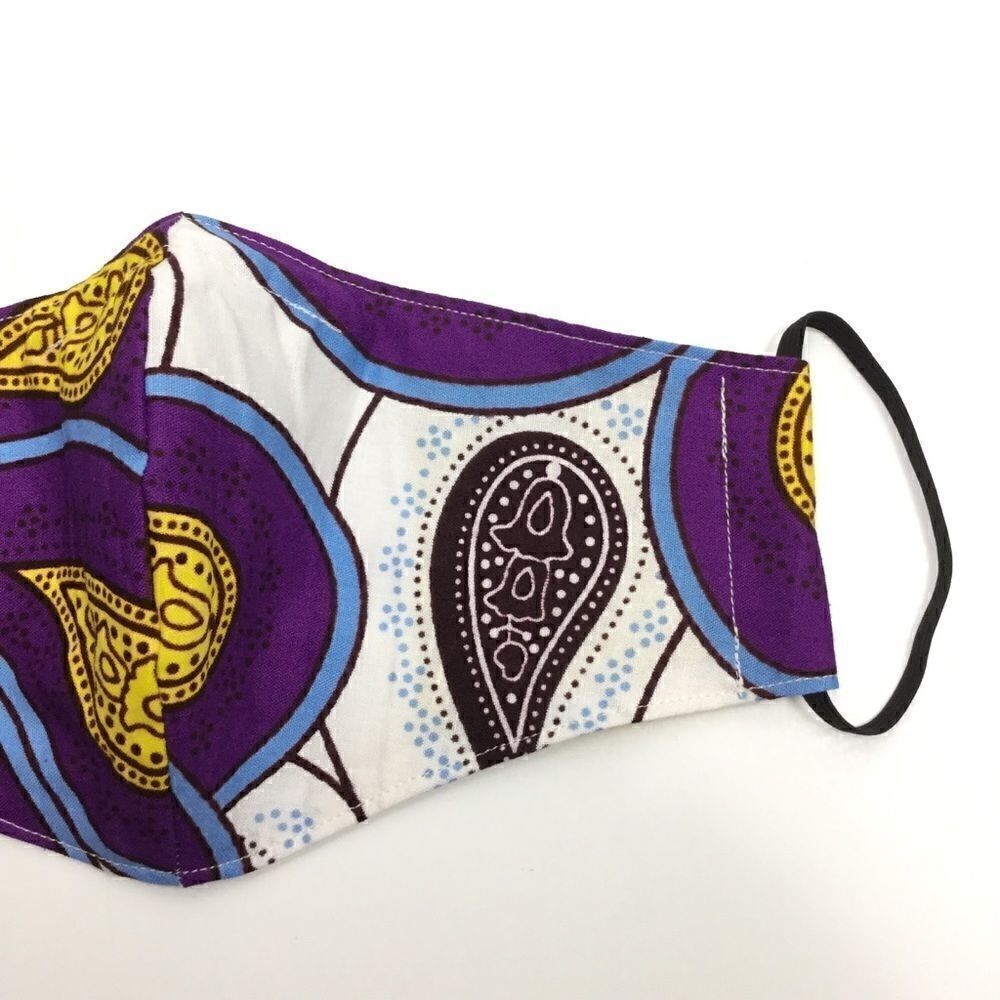 2/$15 - Purple & White African Wax Face Mask, Filti Filter‎ - Picture 5 of 13